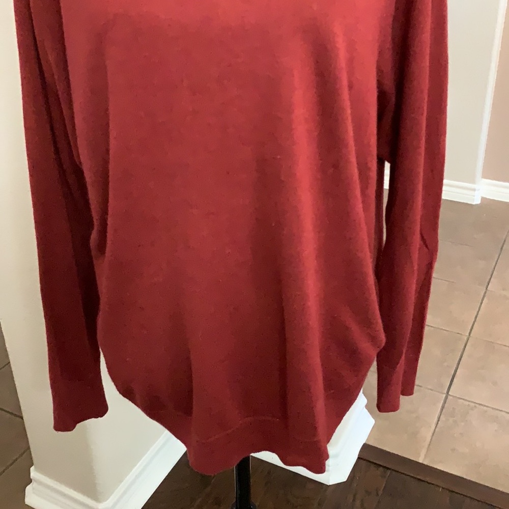 Loft solid red sweater - Picture 6 of 17